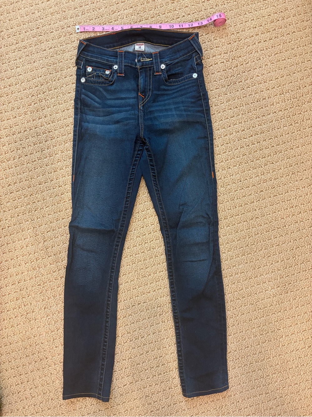 True Religion - Women’s Dark Blue wash High-Rise Skinny Jeans (s 25)